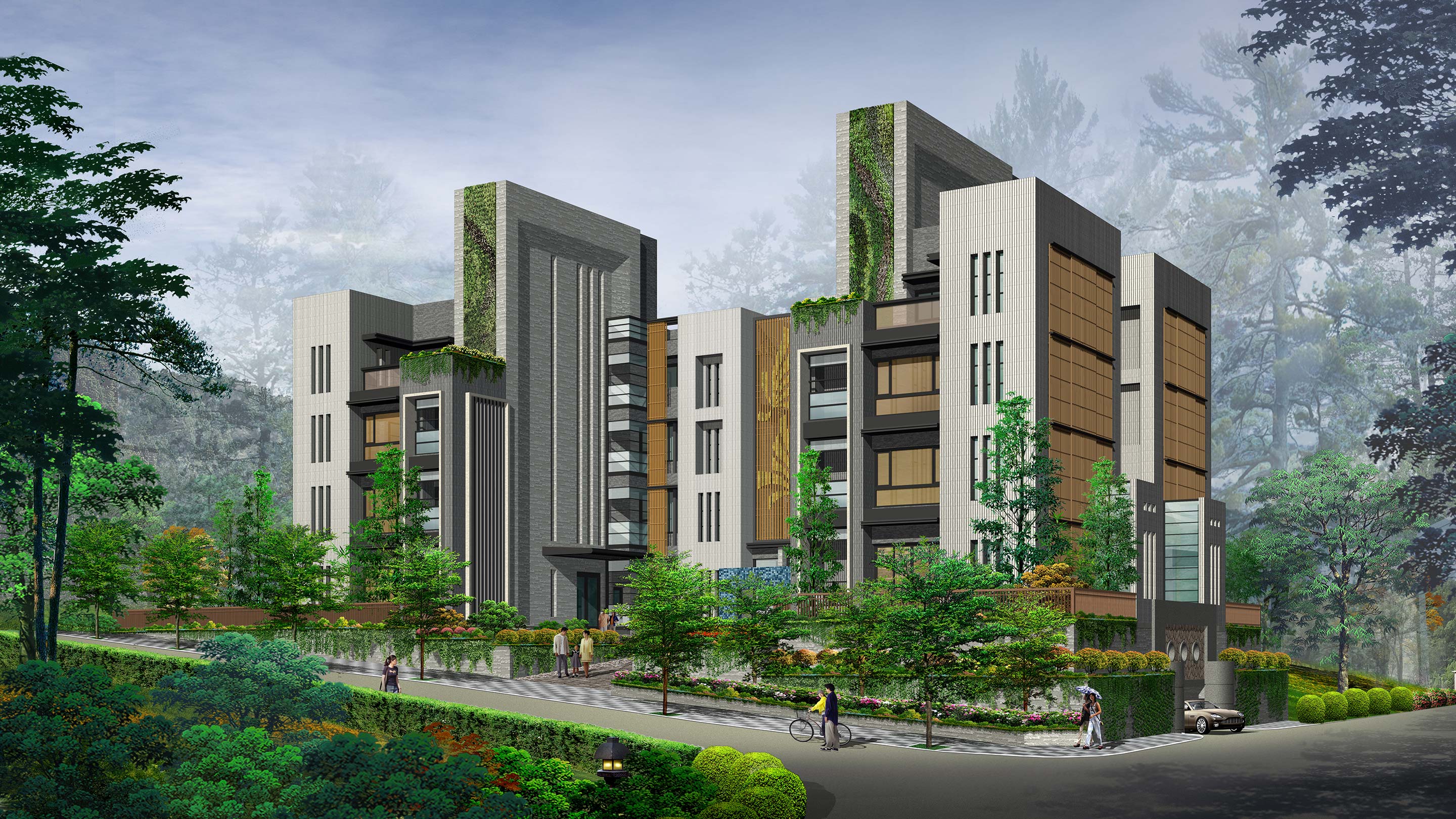 碧澄市<br>3D外觀情境示意圖
